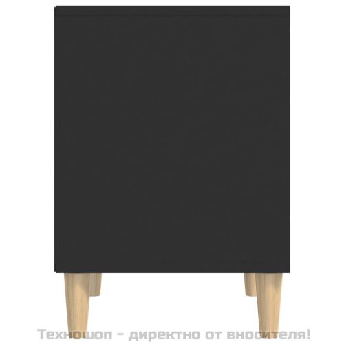 Нощни шкафчета, 2 бр, черен, 40x35x50 см