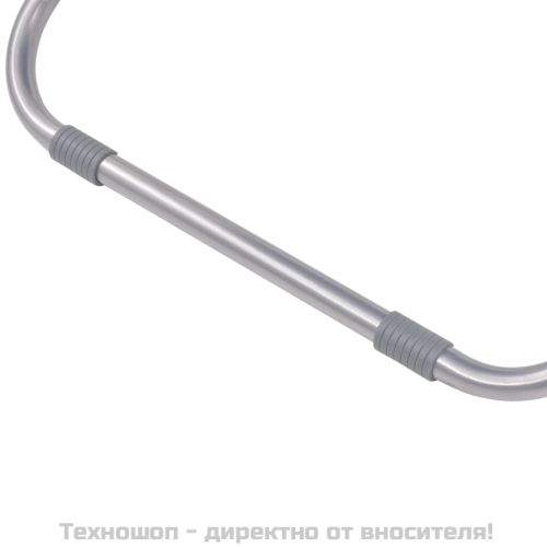 Накланящи се къмпинг столове, 2 бр, стомана, черни