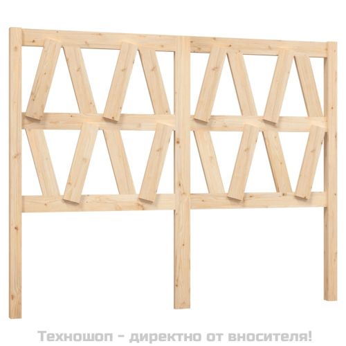 Горна табла за легло, 126x4x100 см, бор масив