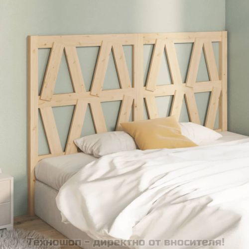 Горна табла за легло, 126x4x100 см, бор масив