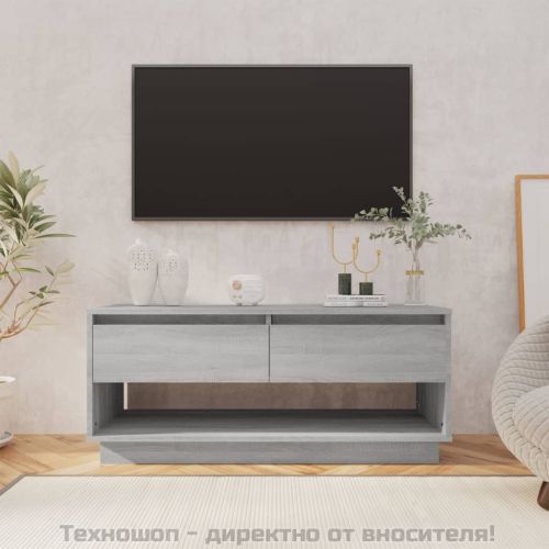 ТB шкаф, сив сонома, 102x41x44 см, инженерно дърво