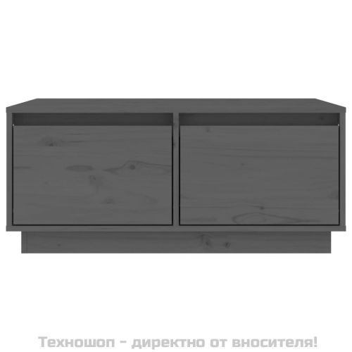 Кафе маса, сива, 80x50x35 см, бор масив
