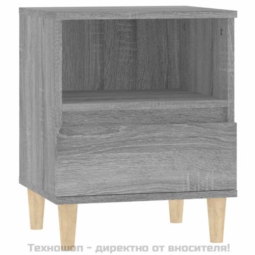 Нощно шкафче, сив сонома, 40x35x50 см