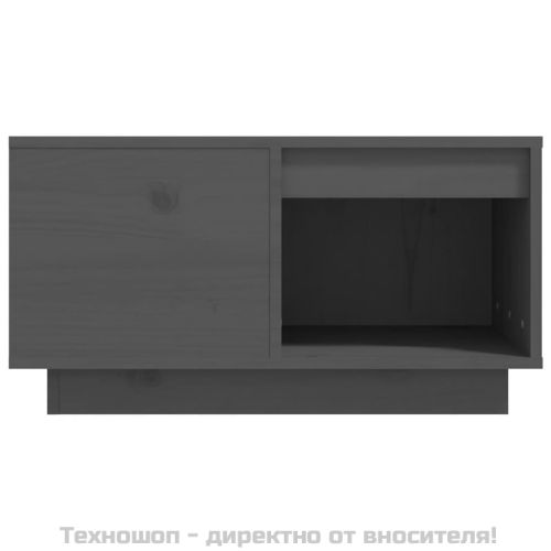Кафе маса, сива, 60x61x32,5 см, бор масив