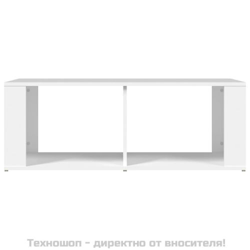 Кафе маса, бяла, 100x50x36 см, инженерно дърво