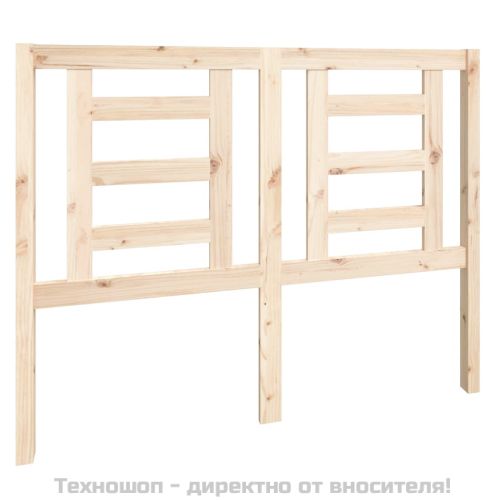 Горна табла за легло, 126x4x100 см, бор масив