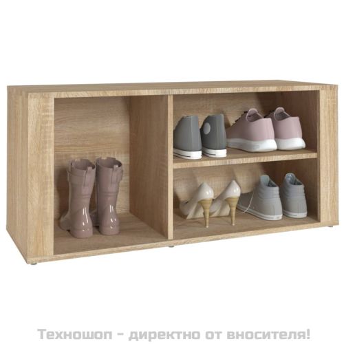 Шкаф за обувки, сонома дъб, 100x35x45 см, инженерно дърво