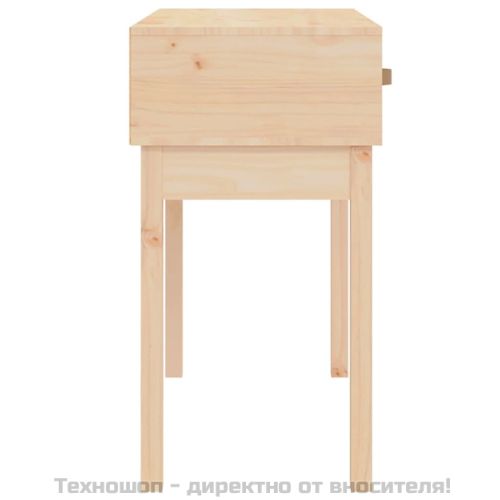 Конзолна маса, 76,5x40x75 см, борово дърво масив