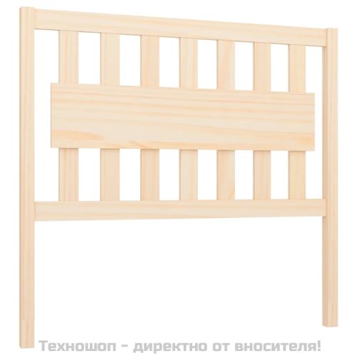 Горна табла за легло, 105,5x4x100 см, бор масив