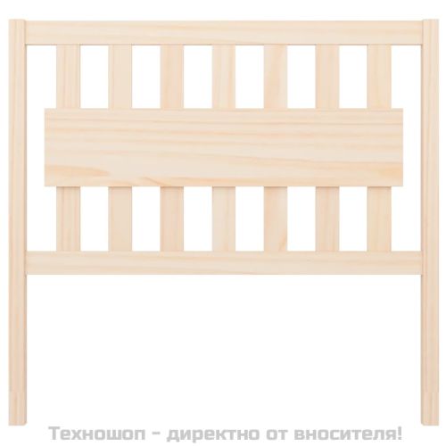 Горна табла за легло, 105,5x4x100 см, бор масив