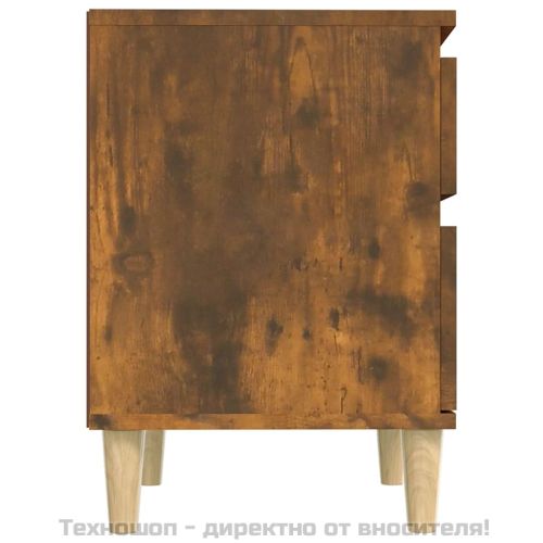 Нощни шкафчета 2 бр опушен дъб 40x35x50 см