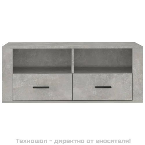 ТB шкаф, сив, 100x35x40 см, инженерно дърво