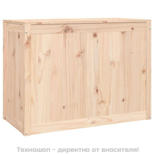 Кутия за пране, 88,5x44x66 см, борово дърво масив