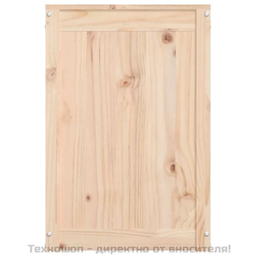 Кутия за пране, 88,5x44x66 см, борово дърво масив