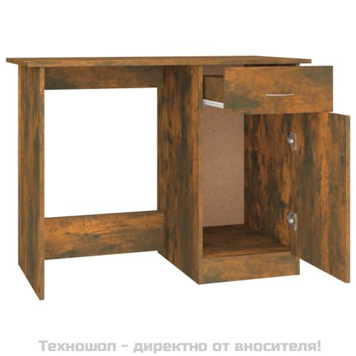 Бюро, опушен дъб, 100x50x76 см, инженерно дърво