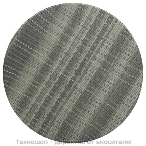 Градинска маса, сива, 75,5x106 см, полиратан