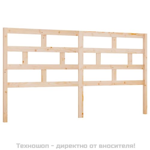 Горна табла за легло, 206x4x100 см, бор масив