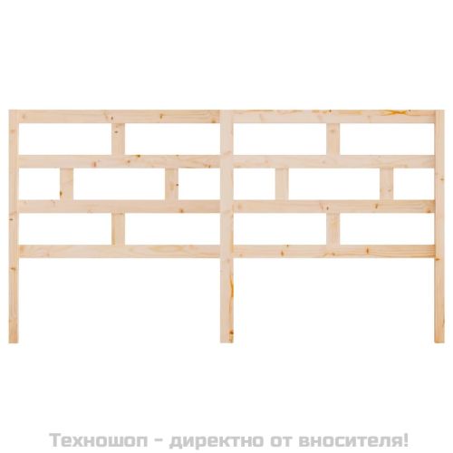 Горна табла за легло, 206x4x100 см, бор масив