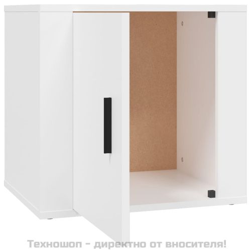 Нощни шкафчета, 2 бр, бели, 50x39x47 см