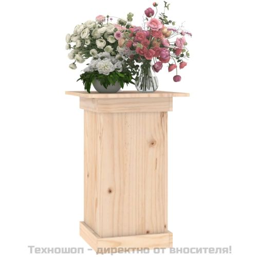 Поставка за цветя, 40x40x60 см, бор масив
