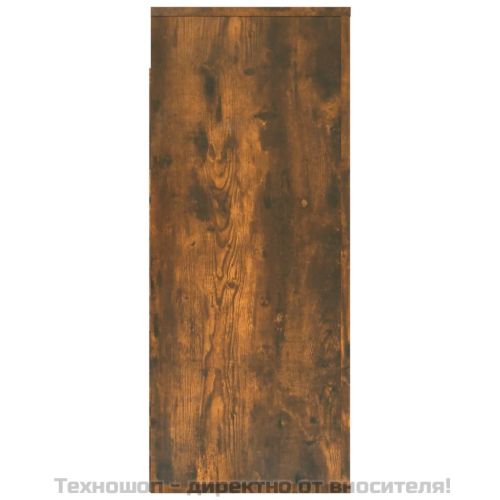 Стенен шкаф, опушен дъб, 80x33x80 см, инженерно дърво