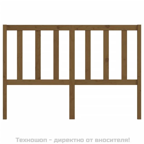 Горна табла за легло, меденокафява, 141x4x100 см, бор масив
