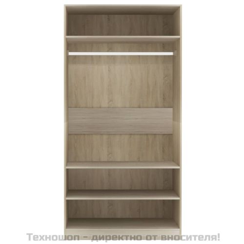 Гардероб, дъб сонома, 100x50x200 см, инженерно дърво