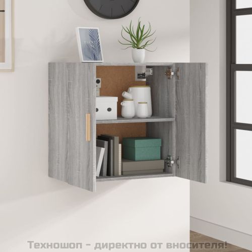 стенен шкаф, сив сонома, 60x30x60 см, инженерно дърво