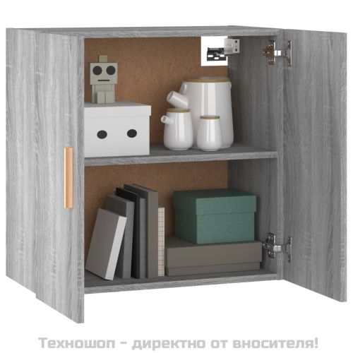 стенен шкаф, сив сонома, 60x30x60 см, инженерно дърво