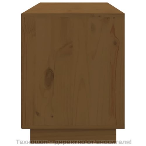 ТВ шкаф, меденокафяв, 176x37x47,5 см, бор масив