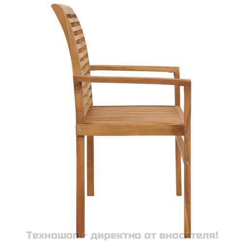 Градинска пейка, 112 см, тик масив