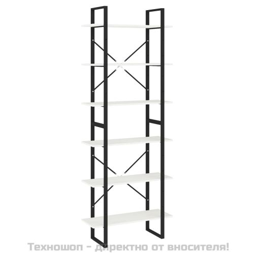 Висок шкаф, бял, 80x30x210 см, борово дърво масив