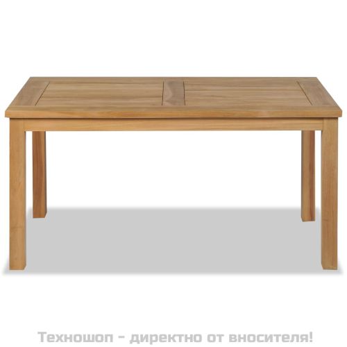 Маса за кафе тиково дърво 90x50x45 см