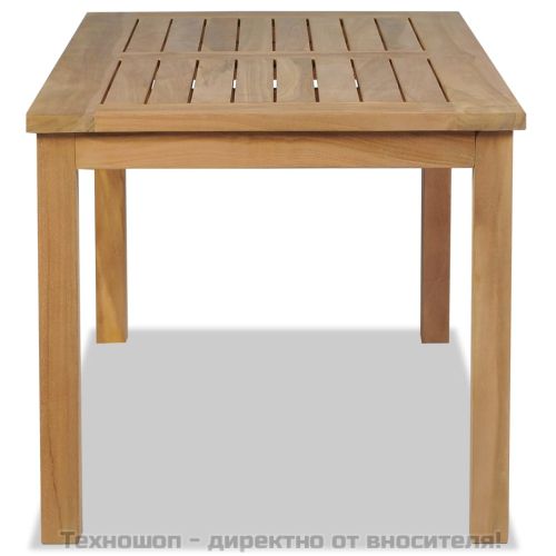 Маса за кафе тиково дърво 90x50x45 см