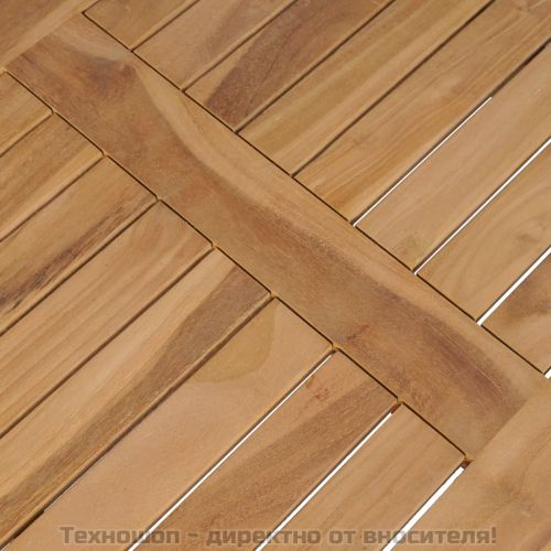 Маса за кафе тиково дърво 90x50x45 см