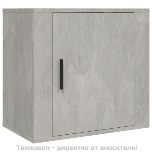 Нощни шкафчета за стенен монтаж 2 бр бетонно сиви 50x30x47 см