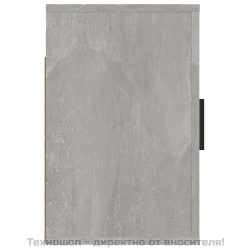 Нощни шкафчета за стенен монтаж 2 бр бетонно сиви 50x30x47 см