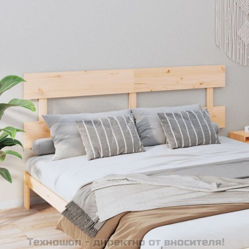 Горна табла за легло, 204x3x81 см, бор масив