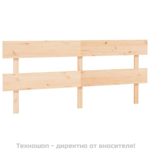 Горна табла за легло, 204x3x81 см, бор масив