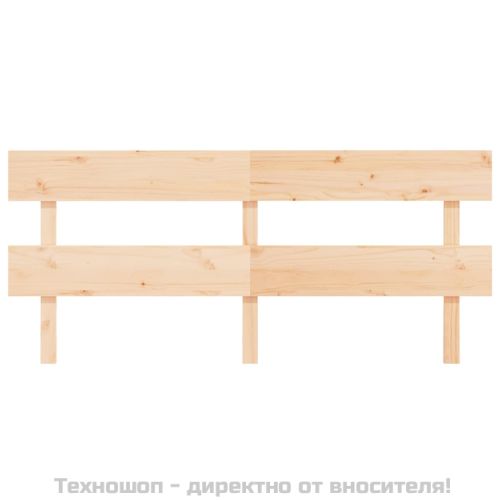 Горна табла за легло, 204x3x81 см, бор масив