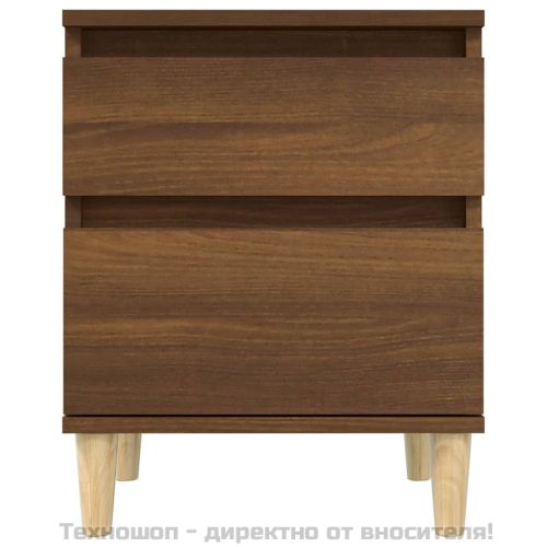 Нощни шкафчета, 2 бр, кафяв дъб, 40x35x50 см
