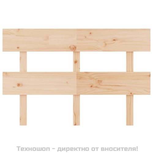 Горна табла за легло, 124x3x81 см, бор масив
