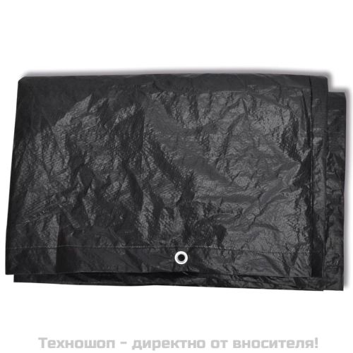 Покривало за градински мебели тенис маса 8 капси 160x55x182 см