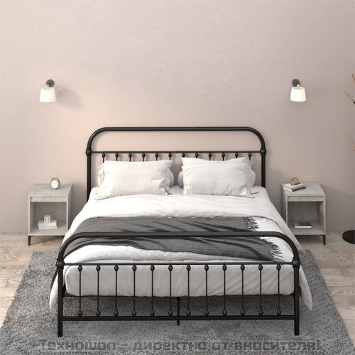 Нощни шкафчета, 2 бр, бетонно сиво, 40x35x50 см