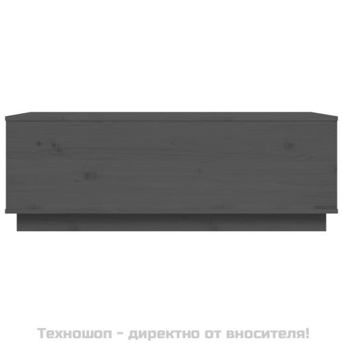 Кафе маса, сива, 100x50x35 см, бор масив