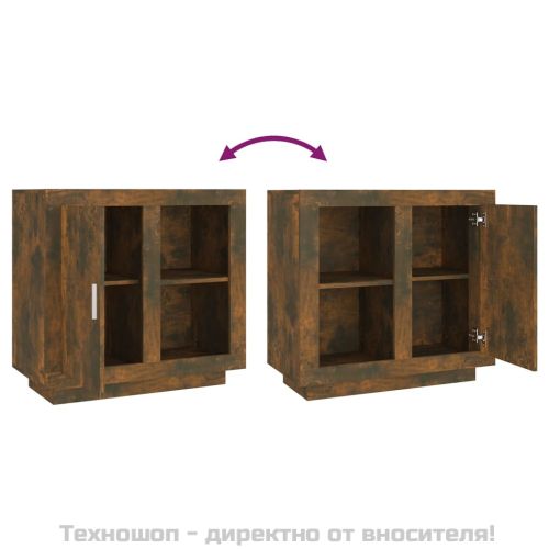 Бюфет, Опушен дъб, 80x40x75 см, ПДЧ