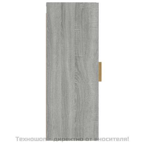 Стенен шкаф, сив сонома, 34,5x34x90 см, инженерно дърво