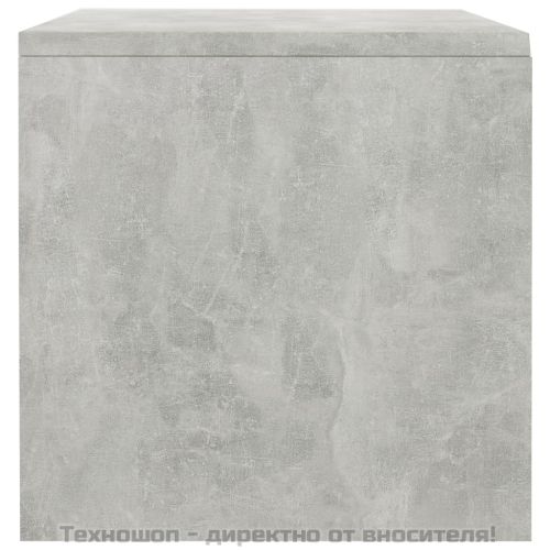 Нощни шкафчета, 2 бр, бетонно сив, 40x30x30 см, инженерно дърво