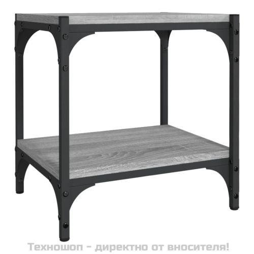 ТB шкаф, сив сонома, 40x33x41 см, инженерно дърво и стомана