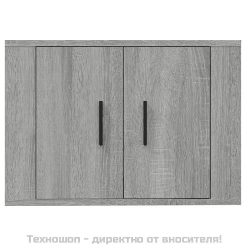 ТВ шкаф за стенен монтаж, сив сонома, 57x34,5x40 см